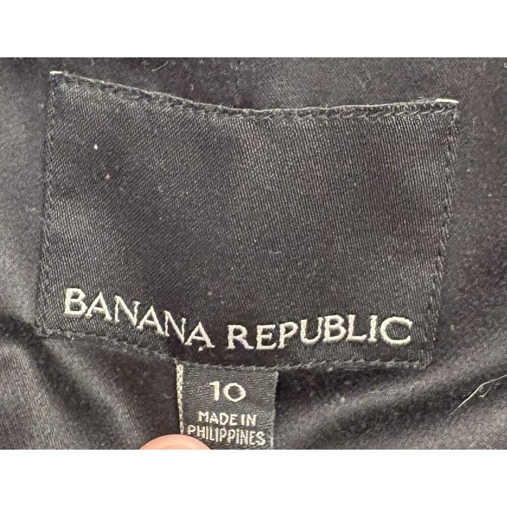 Banana Republic Women’s Black One Button Blazer Size 10 Wool Blend Career - Picture 6 of 7